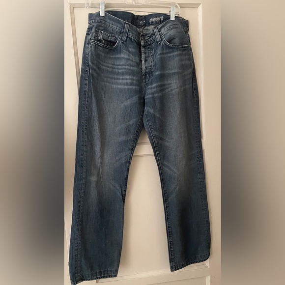 Seven For All Mankind Standard Blue Jeans Size 34 - Picture 1 of 13